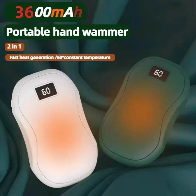 3600mAh Ogrzewacz do rąk Ogrzewacz do rąk o dużej pojemności Przenośny ogrzewacz do rąk Bezpieczne i trwałe zimowe ocieplacze