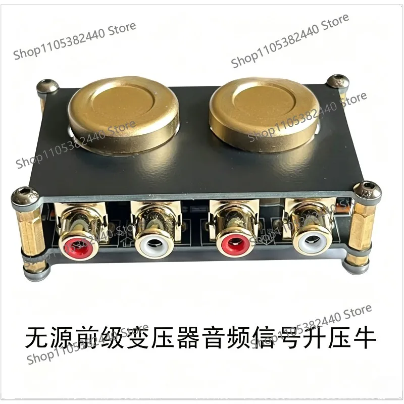 AV102 Audio Isolation Transformer, Ground Loop Noise Eliminator, Passive Gain Boost for Hi-Fi Amplifier