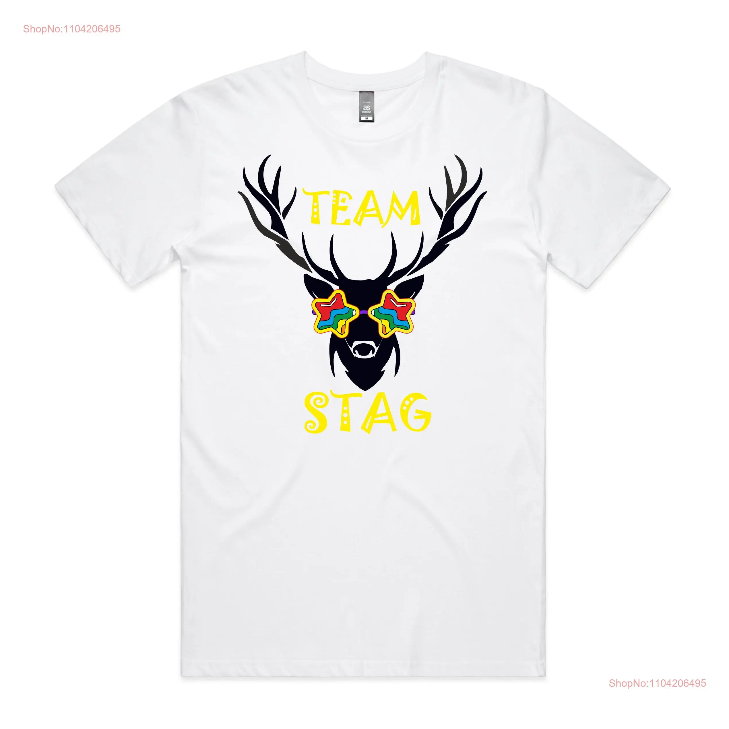 Personalised Stag T shirt Customised Do Mens Party shirts Wedding Hen long or short sleeves