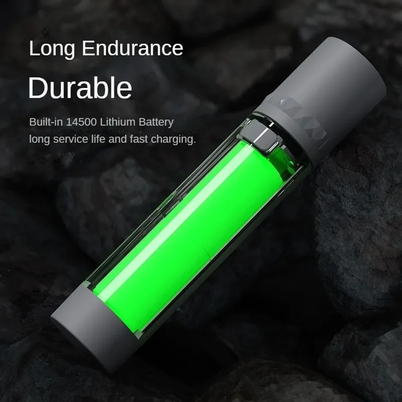 Xiaomi LED Strong Light Flashlight Rechargeable Household Portable Outdoor Nighttime Emergency Light Variable Focus Waterproof