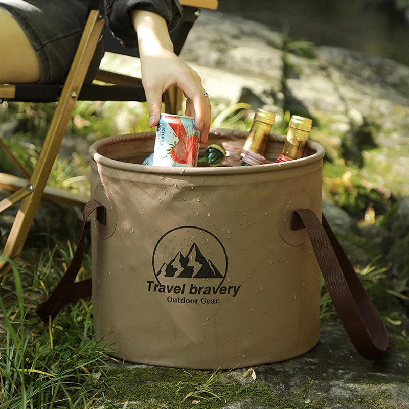 

Складное ведро для кемпинга, портативное ведро для воды, ведро большой емкости для мытья овощей, ручное ведро для кемпинга