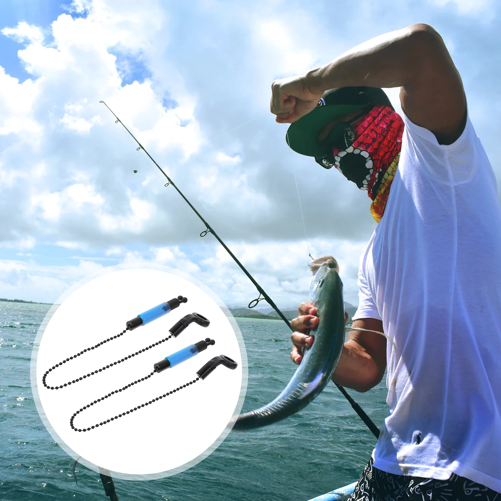 

2 Pcs Fishing Alarm Components Rattle Iron Coated Bait Alarms Bite Fishing Rod Accessories Sensitivity Indicator