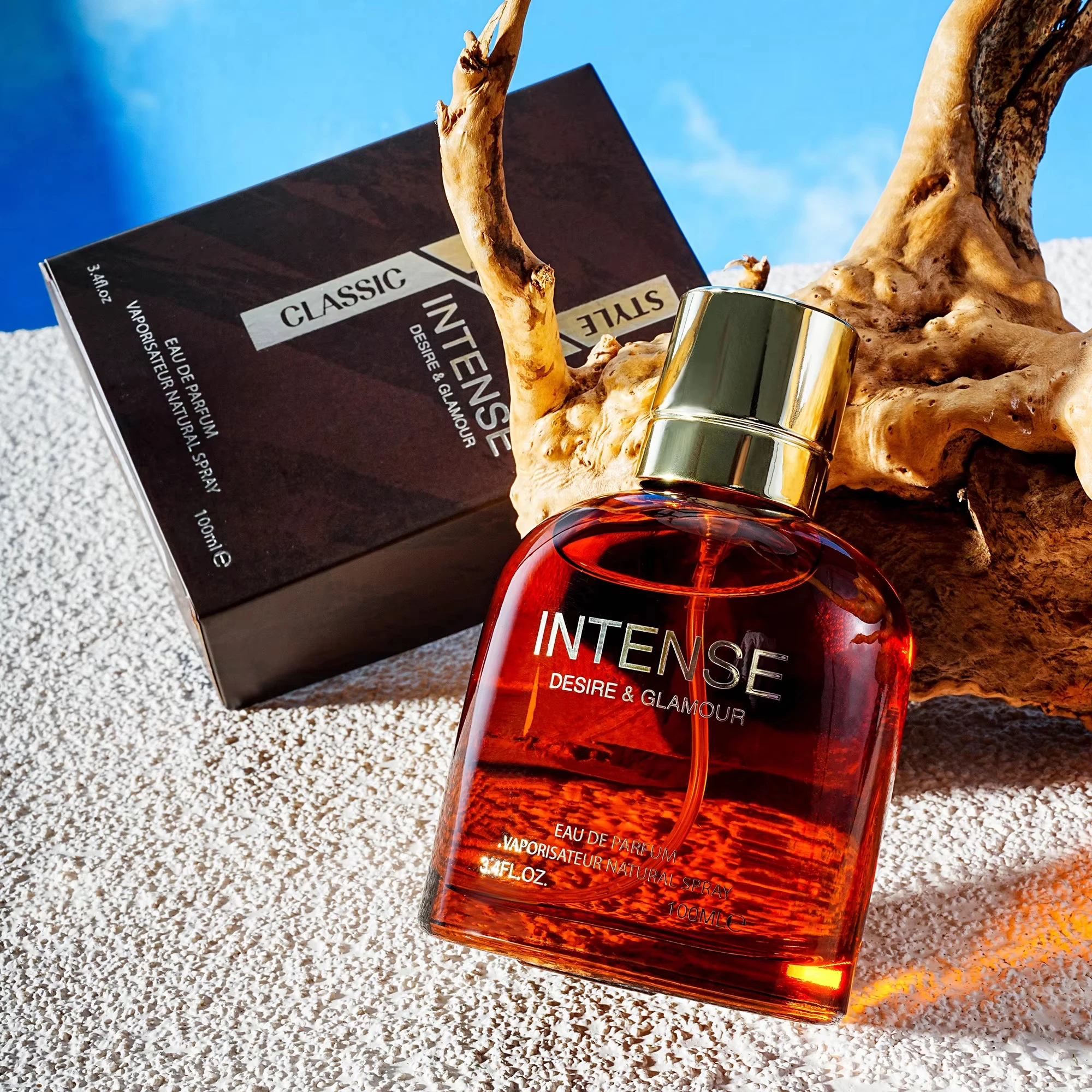 

Мужские духи INTENSE 100 мл 3,4 унции, парфюмерная вода Woody Aromatic Notes, лавандовый табачный мускус, мужской аромат, идеальный подарок
