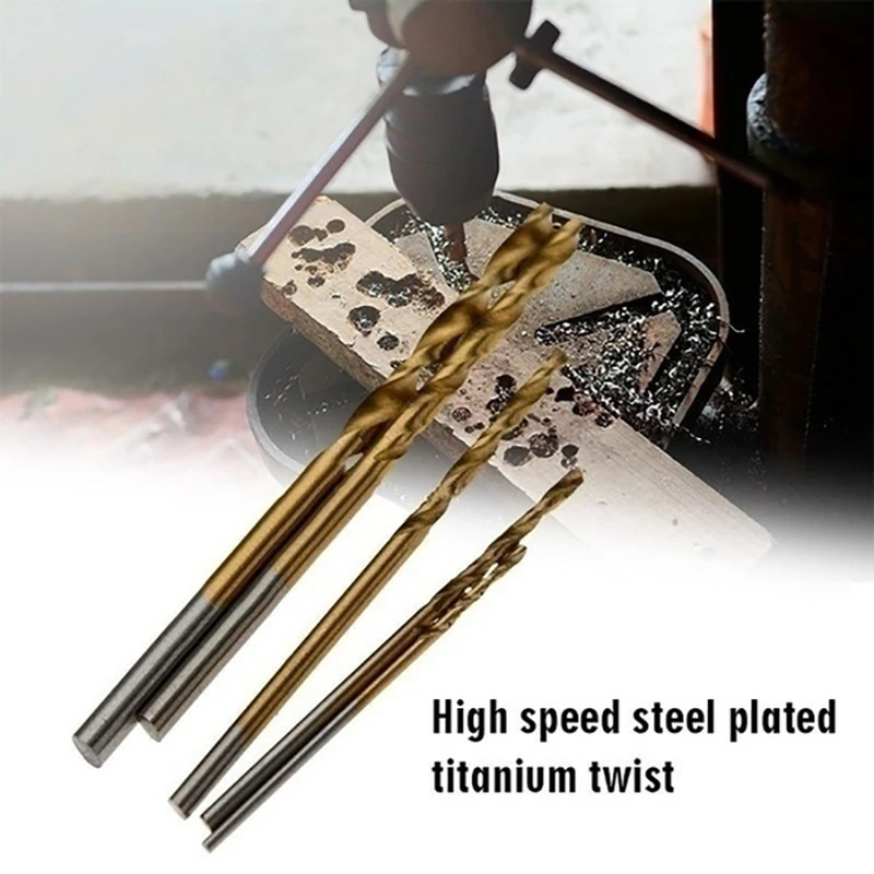 Imagem -03 - Conjunto de Brocas Revestidas de Titânio Aço de Alta Velocidade Hss Ferramentas Elétricas Ferramenta 50 Pcs 100 Pcs