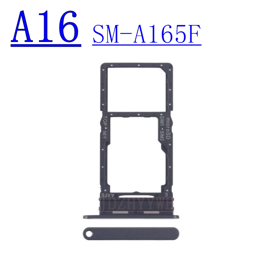 Dual Single Chip SIM Card Tray For Samsung Galaxy A16 5G A166B A166P A165F Phone SIM1 + SIM2 Card Tray Part image 3