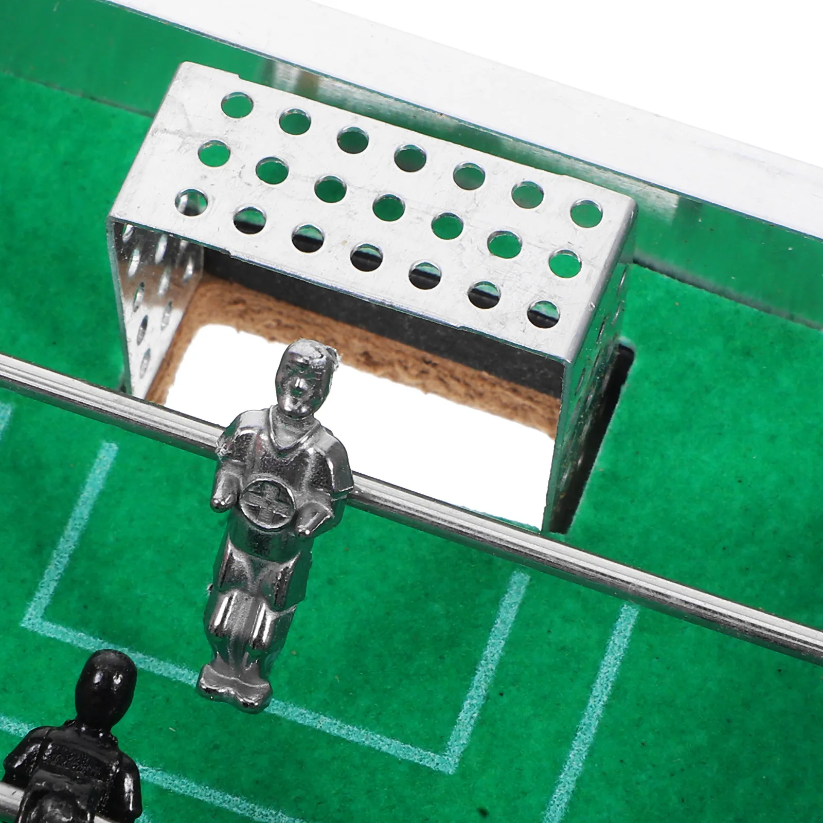 Mini Tabletop Soccer Game Compact Portable Wooden Alloy Football Table for Family Parent-Child Interaction Indoor Outdoor Play