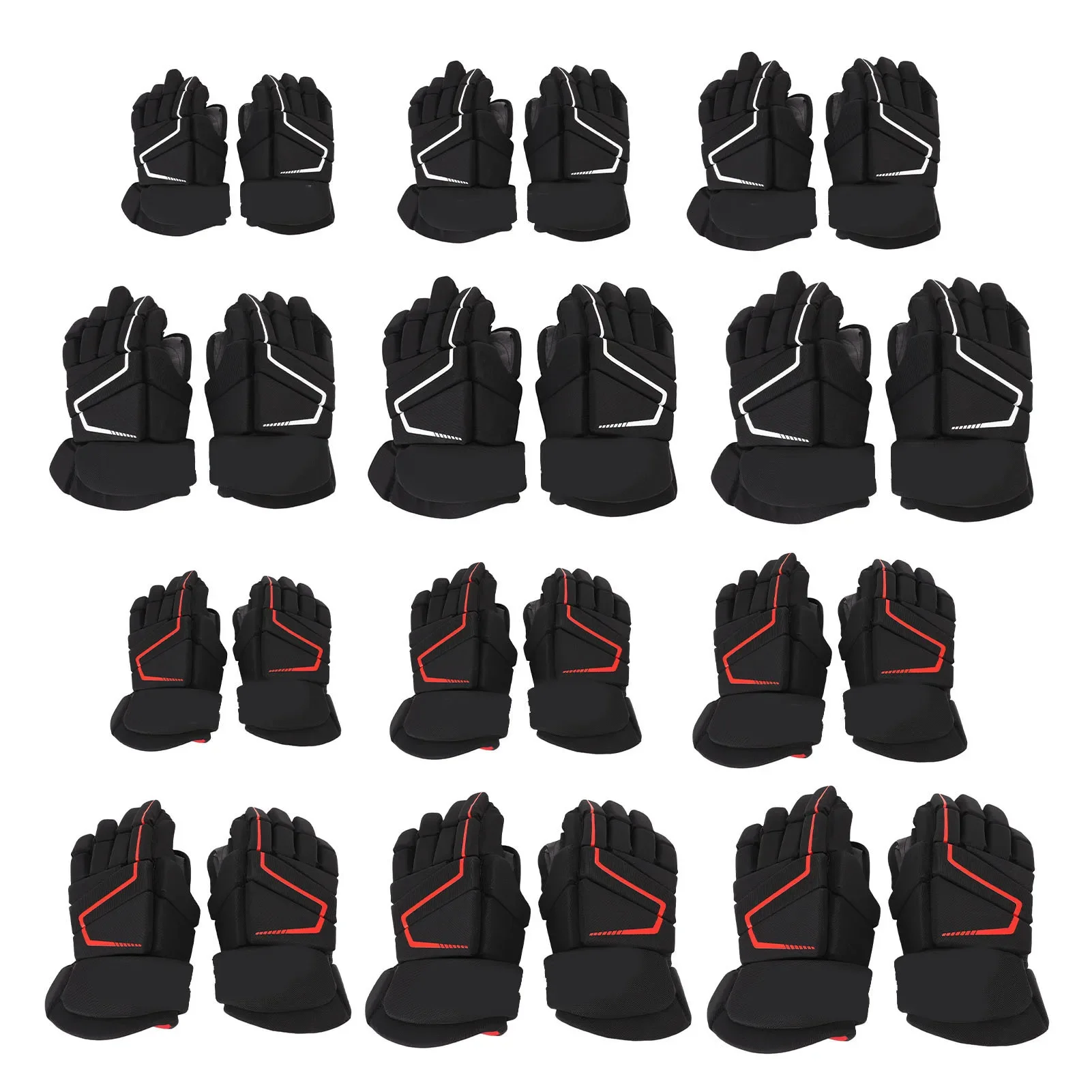 

Customization Ice Hockey Gloves Nylon Foam Protective Breathable Outdoor Roller Street Hockey Gloves