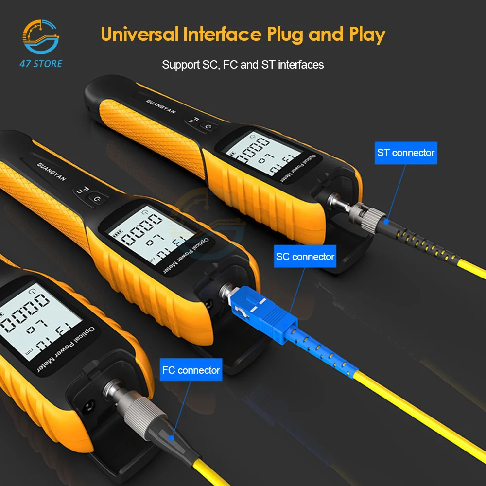 New Optical Power Meter Optical Fiber Tester Charging 5G Special Optical Power Meter  70~+6 Built-in Battery Optical Power Meter