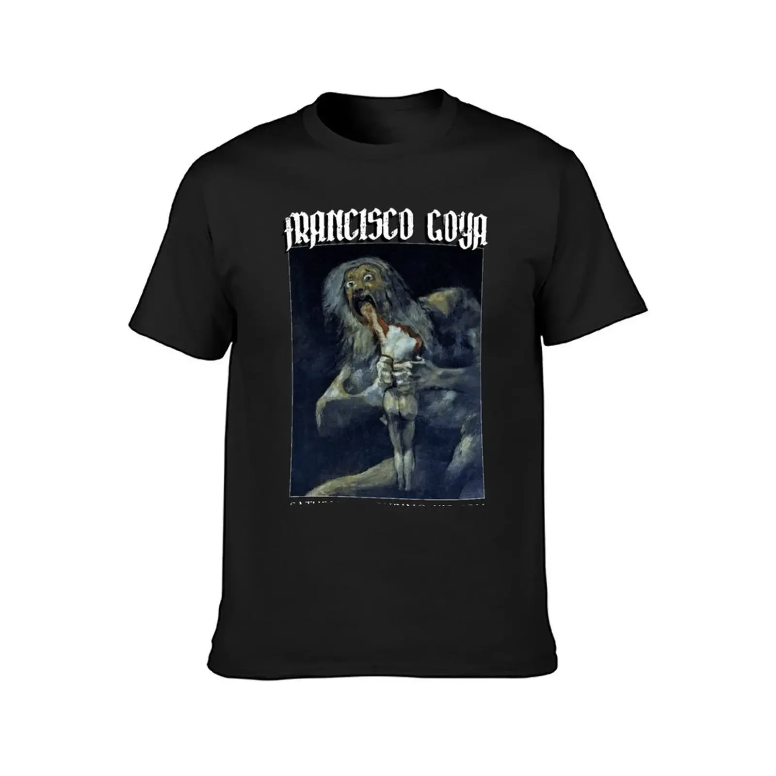 Saturn Devouring His Son (Francisco Goya) T-Shirt boys animal print shirts graphic tee anime stuff t shirts for men cotton