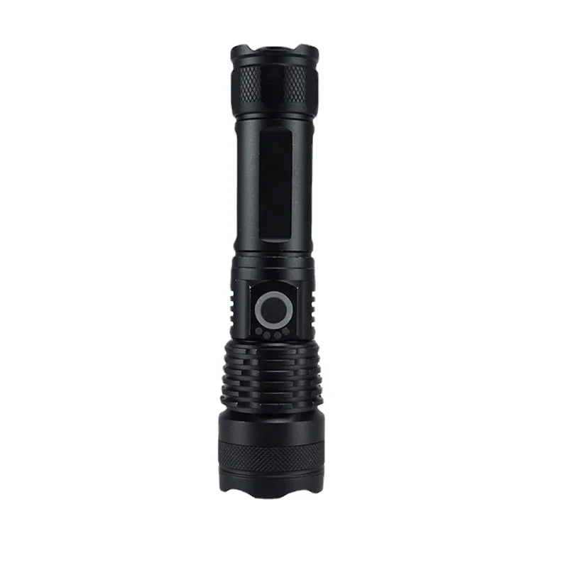 High Power Aluminum Alloy LED Tactical Flashlight Rechargeable Flashlight Zoom USB Handheld Light Suitable for Outdoor Camping