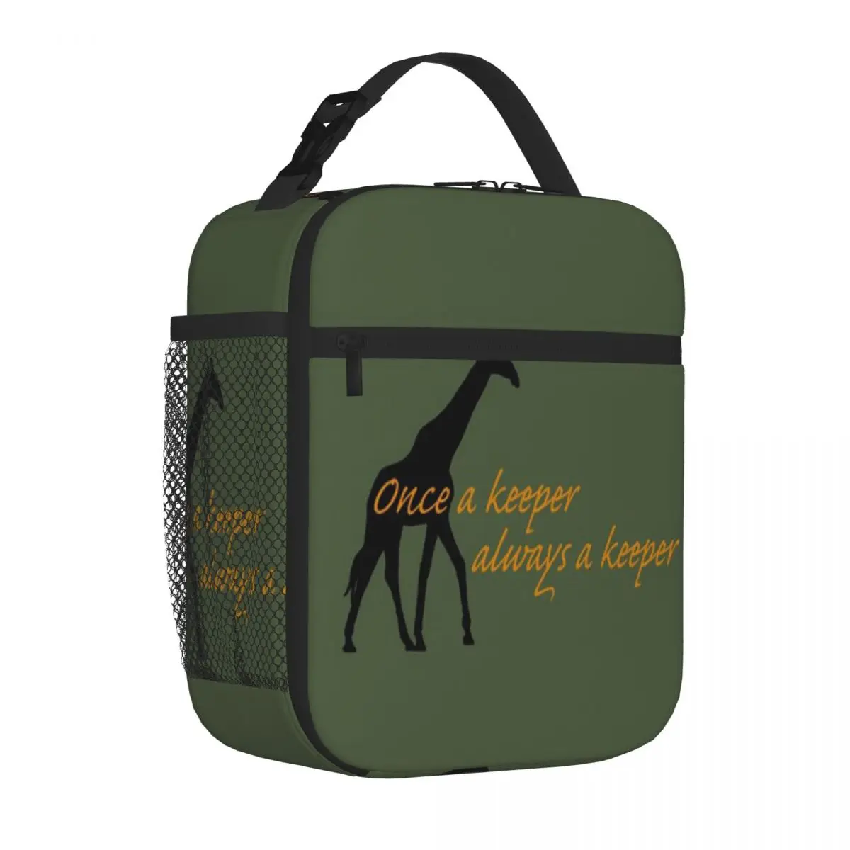 Bestselling Once A Keeper - Giraffe Stylish Outline Neoprene Lunch Bag Weight Loss Diet Small Lunch Bag