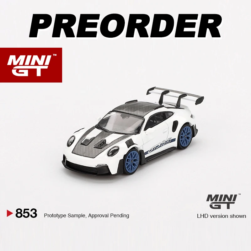 MINIGT 1:64 911 (992) GT3 RS Weissach Package Alloy car model 853