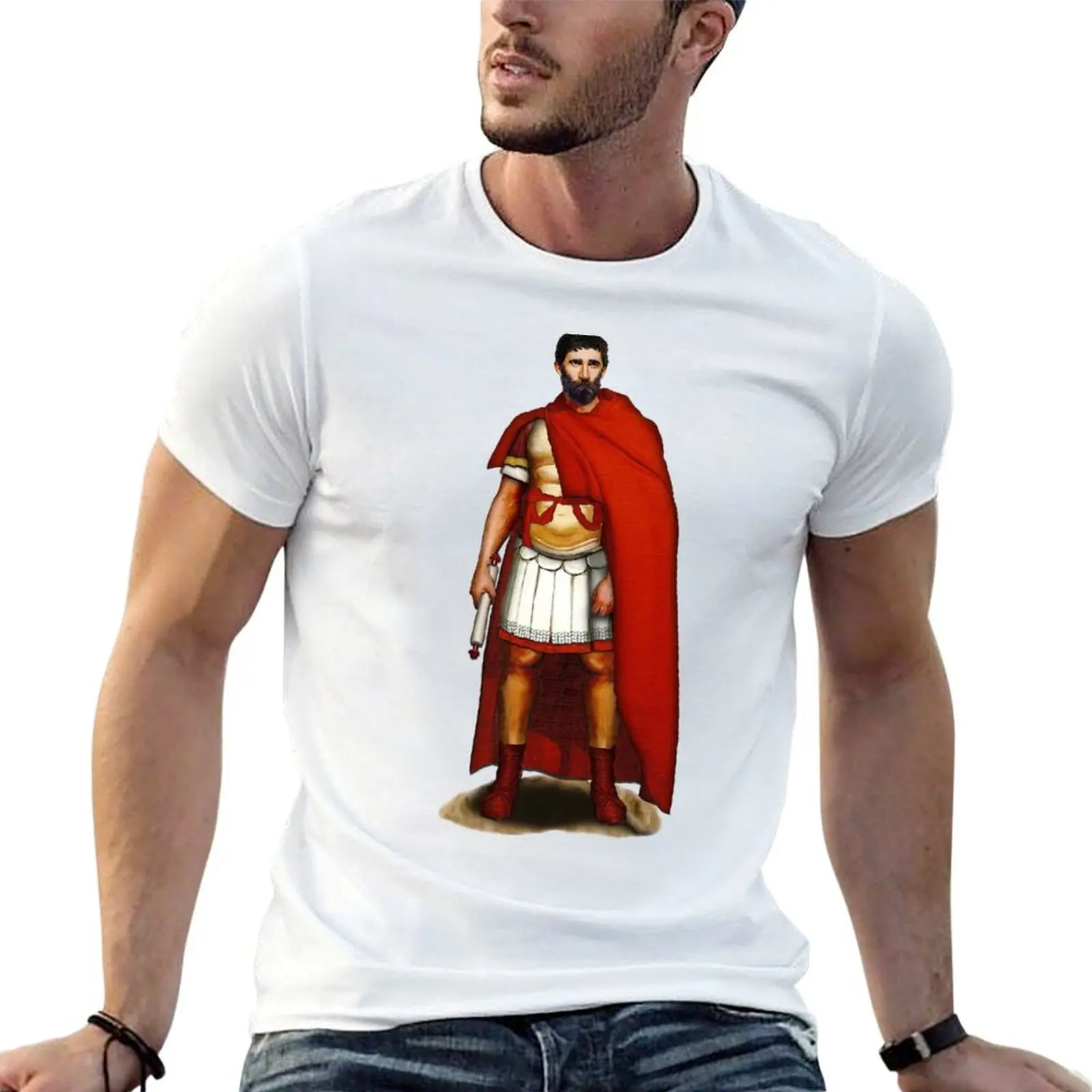 Roman General T-Shirt black cotton t-shirt plain for man package funny t shirts dark humor man t shirts cotton T-shirt