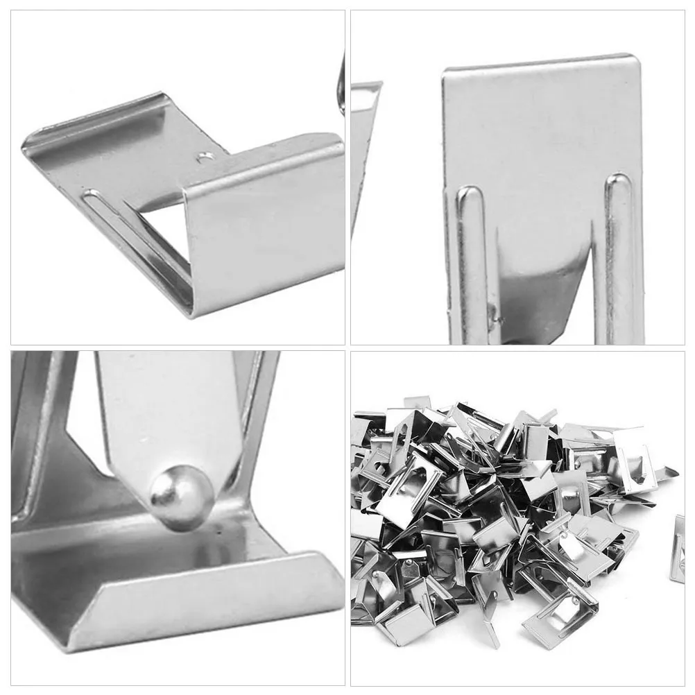 50Pcs Photo Frame Clip Metal Spring Turn Clip Hanger Sturdy Picture Hook for Wooden Frames Canvas Hanging Tool