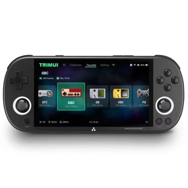 Trimui Smart Pro 256Gb Rg556 Handheld Game Players 4.96Inch Ips Screen Linux System Emulator Portable Retro Video Game Console