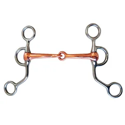 Horse Snaffle Stainless Steel Training Mouth Bit  Western Copper Roller Jointed Mouth Curb Hight Quality Horse Bit