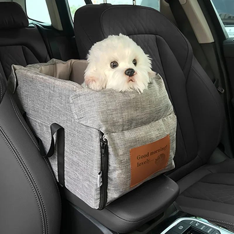 

Dog Car Seat for Small Dog Center Console Seat Pet Booster Seat for Car Puppy Portable Dog Carrier for Cats Safety Travel Bag