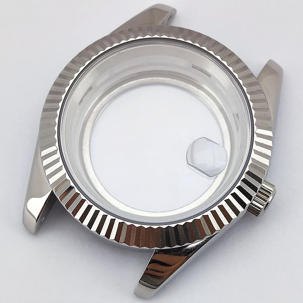 حافظة رجالية 40 مللي متر حافظة ساعة 904L الفولاذ المقاوم للصدأ الياقوت الزجاج مقاوم للماء يناسب ميوتا 8285 حافظة حركة 31 مللي متر حافظة قرص