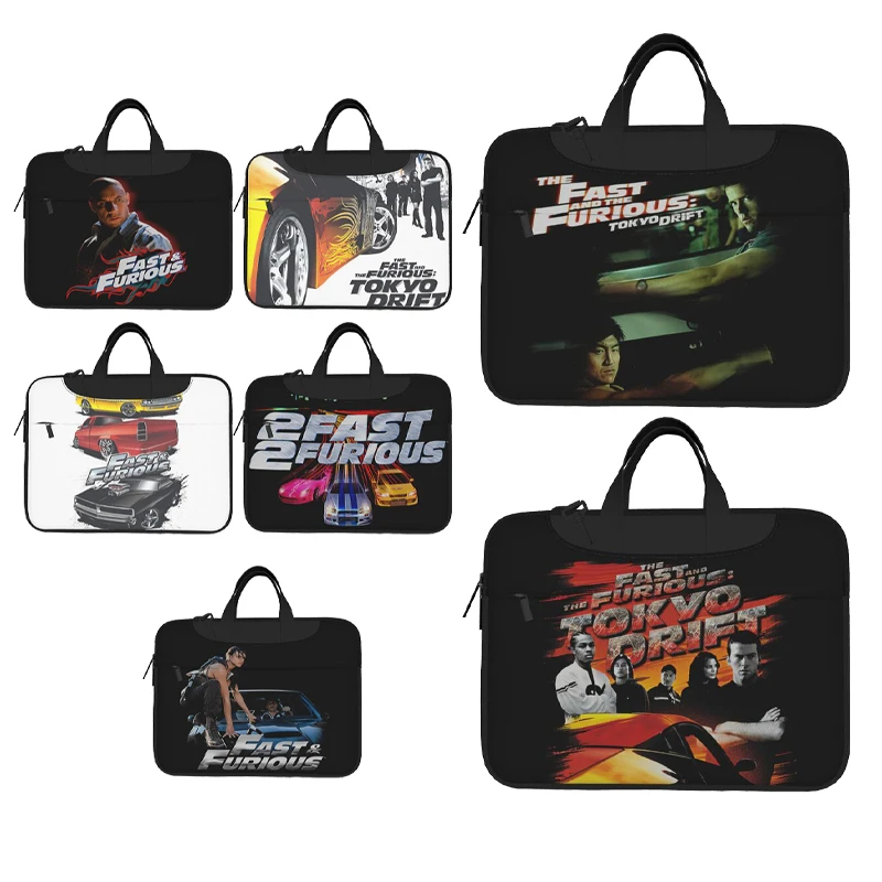 Fast And Furious Laptop Bag Case Protective Vintage Computer Bag Bicycle Crossbody Laptop Pouch