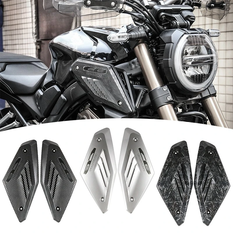 

Motorcycle Modified Side Cover Guard Plates Intake Valve Cover Decorative Cap Carbon Fiber Pattern For Honda CB650R CB 650R