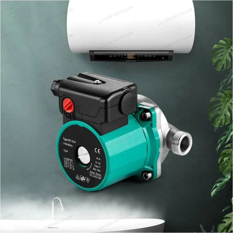 Circulation Pump, 3 Speed Control for Electric Water Heater System Hot Water Recirculating Pump, 93W, Water Circulator Pump