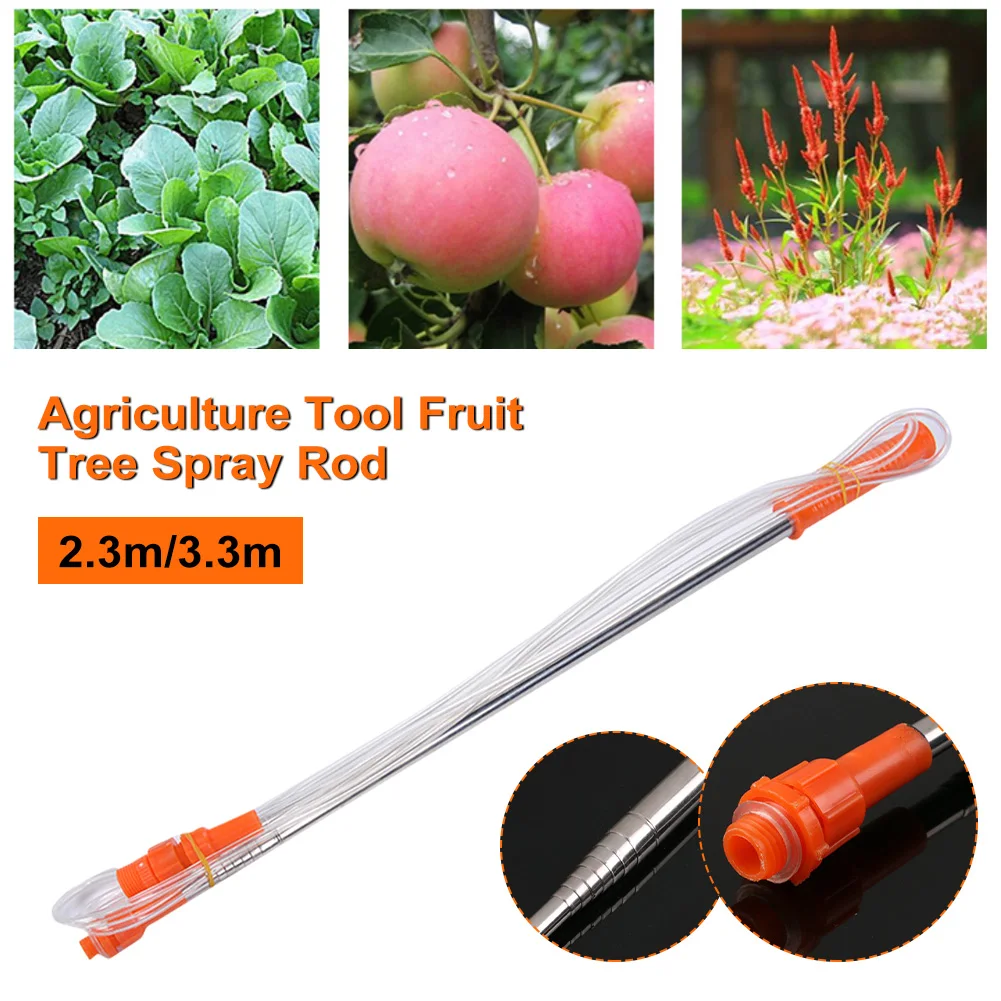 

Garden Supplies 3.2m Stainless Steel Retractable Fruit Tree Spray Rod Extension Bar Pesticides Lance Telescopic Watering