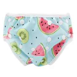 Pannolini da nuoto per bambini estivi adorabili pannolini da bagno riutilizzabili stampati completi neonato costume da bagno moda bambino tronchi pannolino 0-3Y