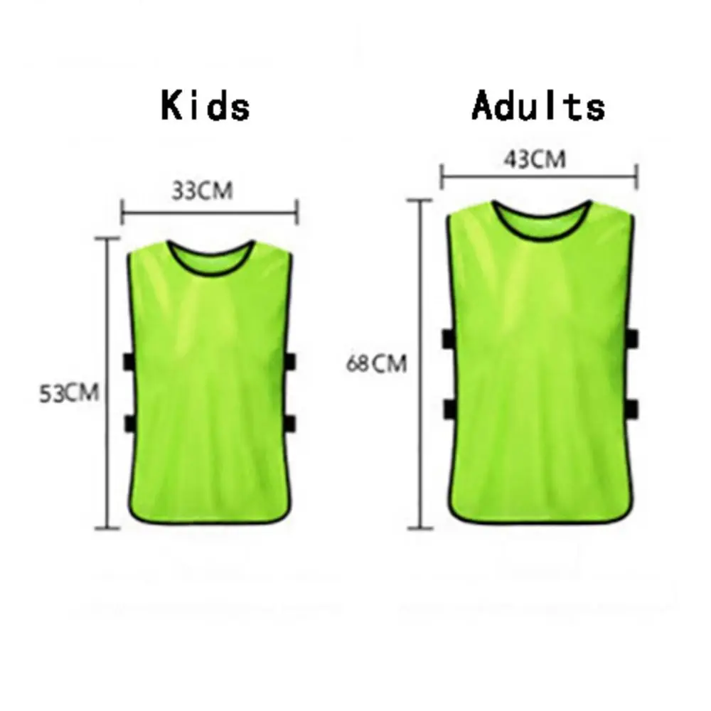Новый полиэстеровый футбольный жилет без рукавов, дышащий баскетбольный жилет, удобный нагрудник из джерси для фитнеса