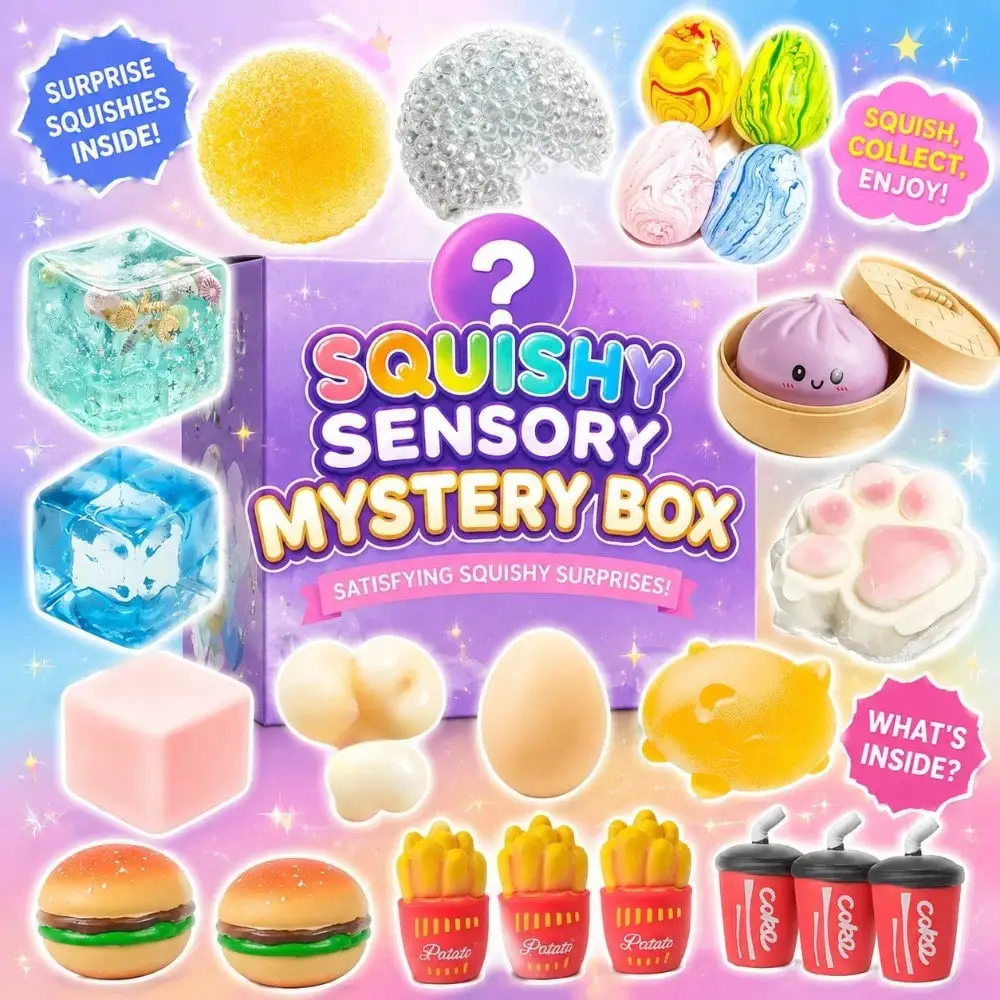 

Mystery Animal Squishy Box – Cute Squeeze Fidget Toys for Anxiety Relief