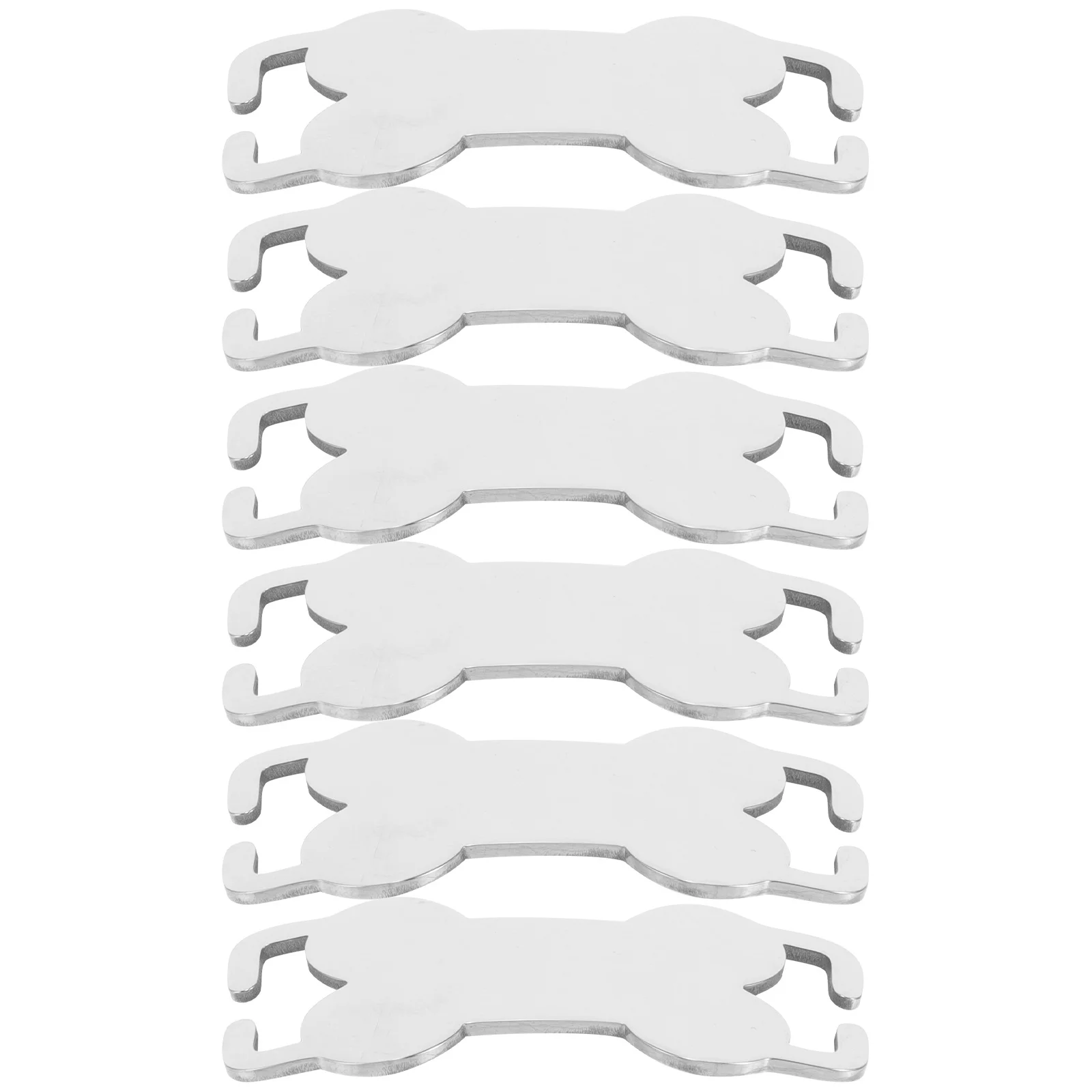 

6Pcs Bone Shaped Dog Id Tags Stainless Steel Pet Tags Blank Engraving Name Phone Number Small Dog Tag Pet Id Tag