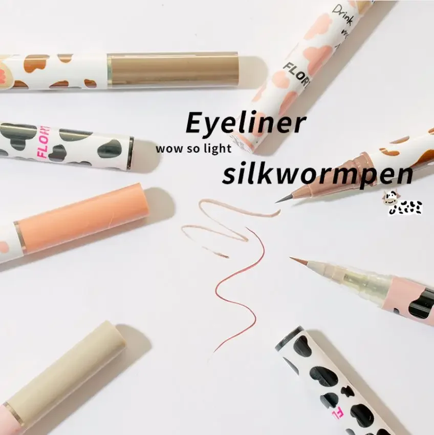 FLORTTE Wow So Light Eyeliner Pen Suborbital Hypertrophic Orbicularis Pen Waterproof Longlasting Women Beauty Cosmetic Makeup