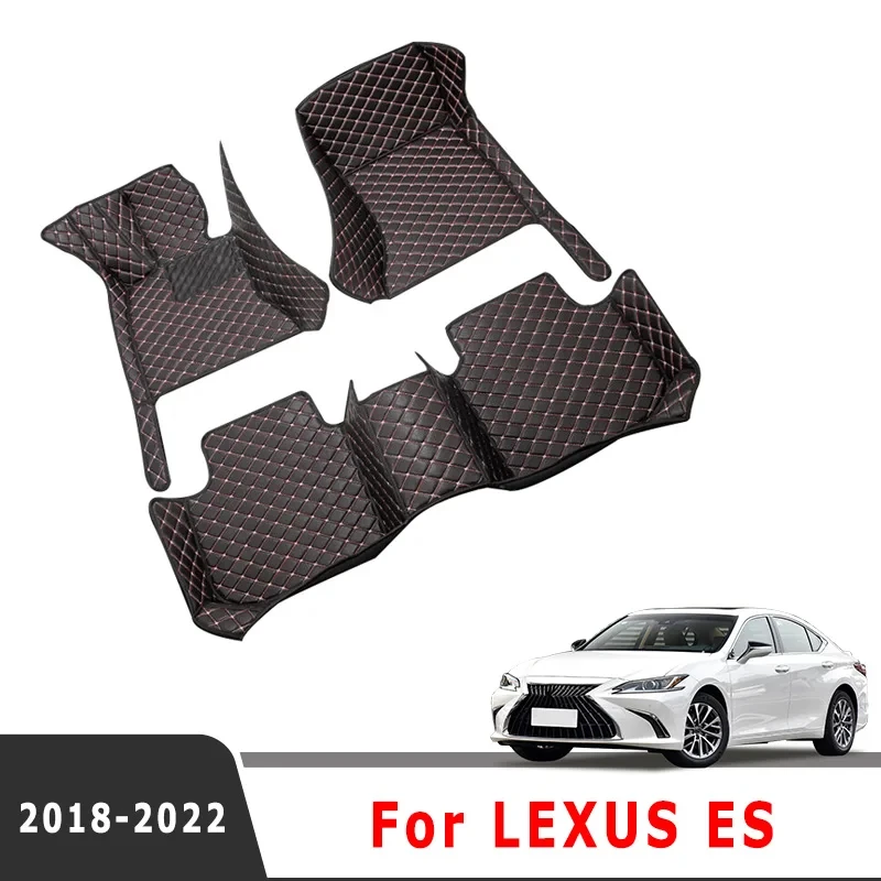 Car Floor Mats For LEXUS ES 2022 2021 2020 2019 2018 ES300h ES350 ES250 Auto Carpet Accessories Covers Interior Anti Dirty Rugs