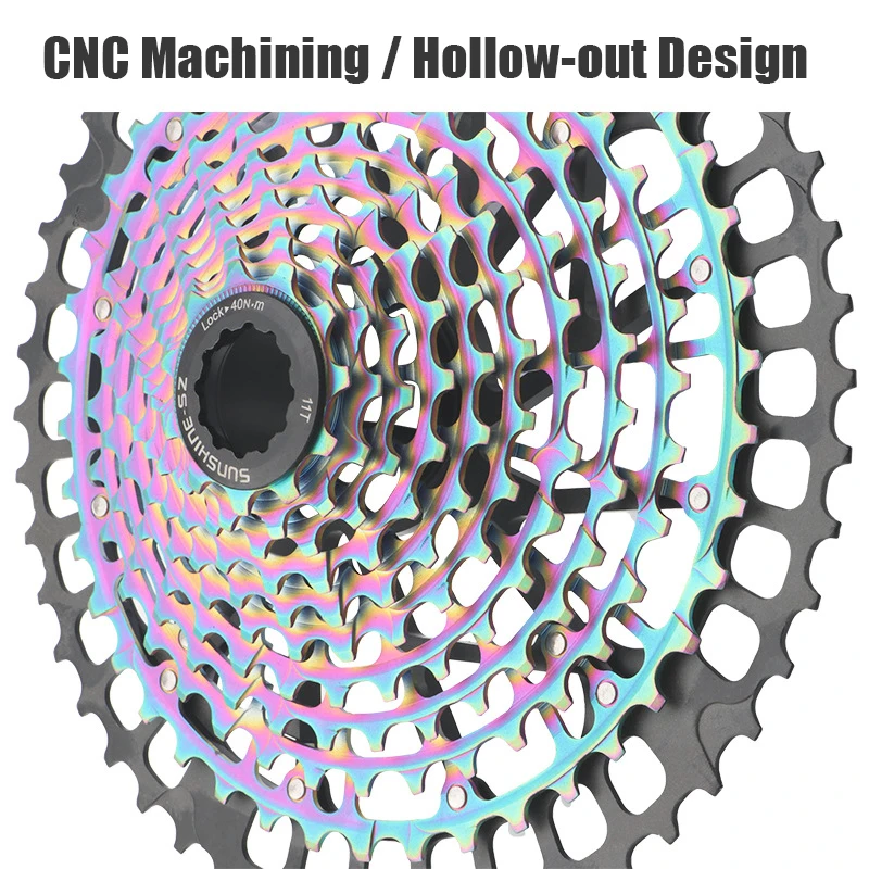 Sunshine Ultralight HG MTB Bicycle Bike Cassette Flywheel Freewheel Sprocket 11 Speed 12 Speed 11-46T 11-50T Lightweight Hollow