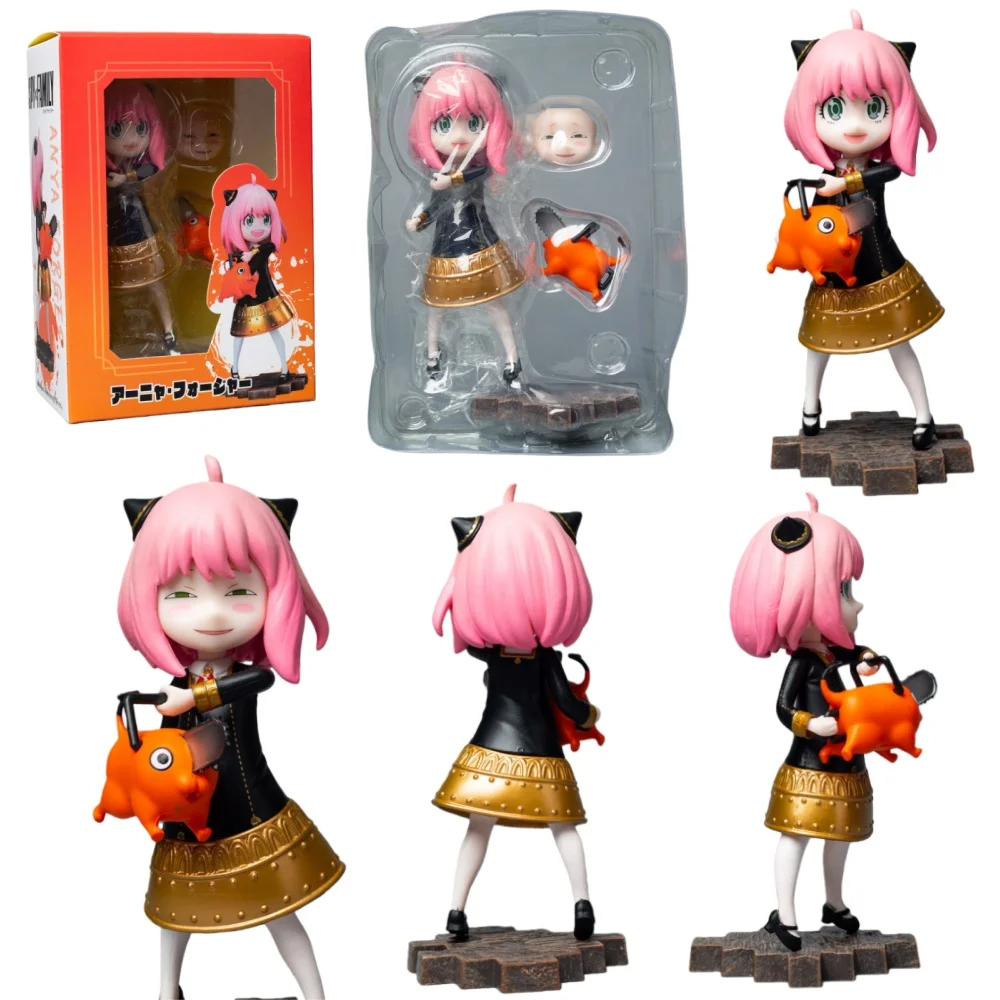 

Аниме Spy X Family Anya Фигурка Человека-бензопила Anya Forger Фигурка ПВХ Модель Коллекция Куклы Игрушки Статуя Детский Подарок