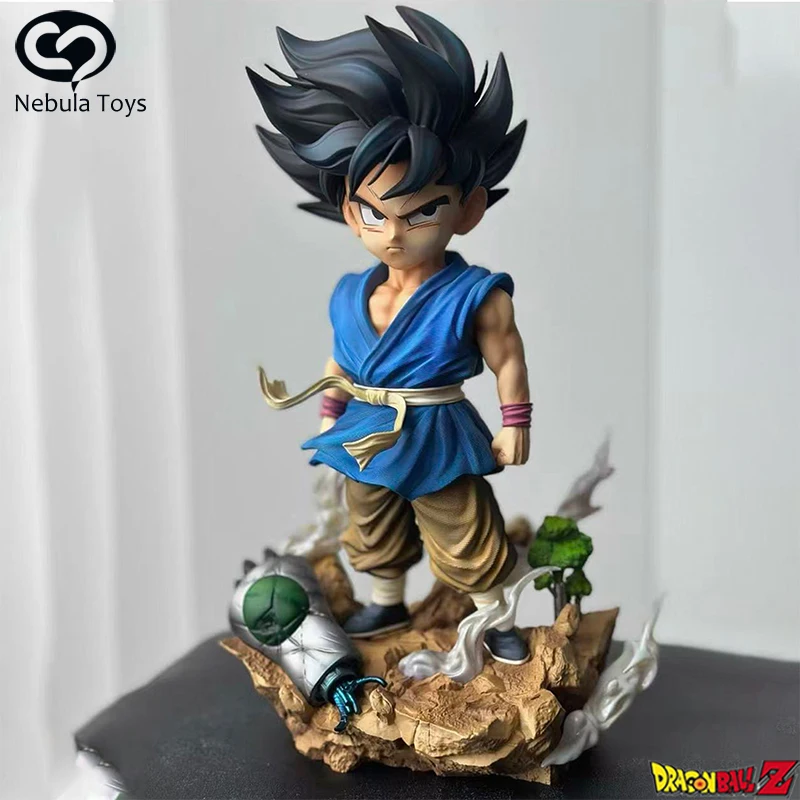 

28 см аниме Dragon Ball фигурка Сон Гоку фигурки героев детство Гоку фигурка куклы из ПВХ украшения статуя коллекция модель подарки