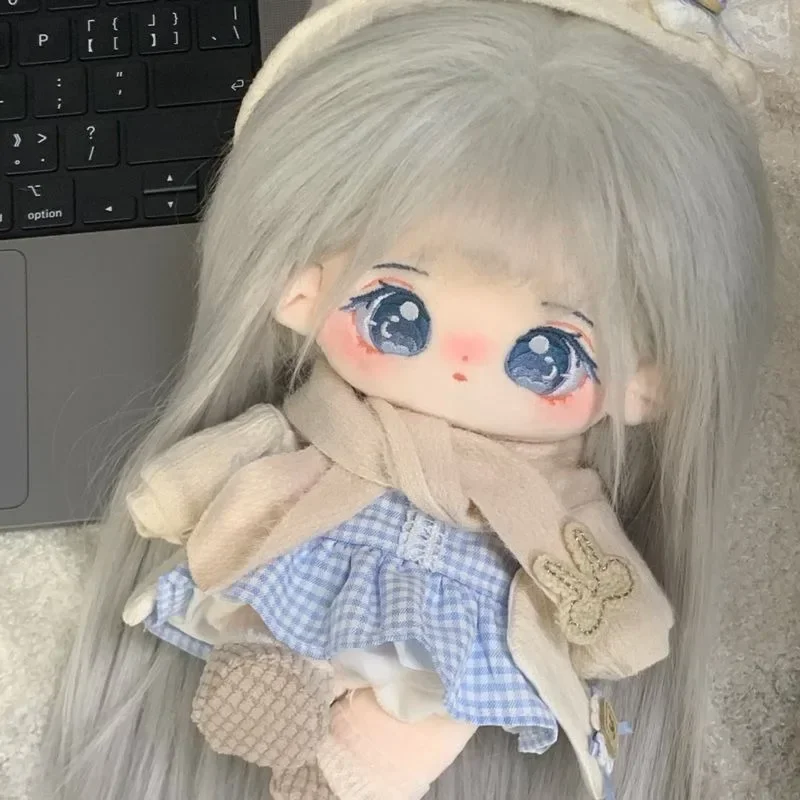 20 cm bébé poupée avec cheveux en peluche poupée jouet poupées accessoires pour notre génération corée Kpop EXO idol poupées