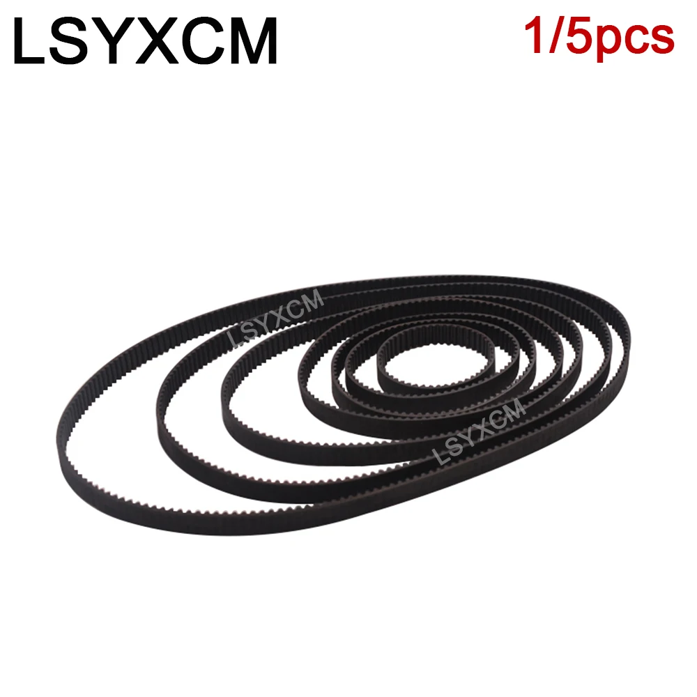 3D Printers Parts GT2 Closed Loop Timing Belt Rubber 2GT 6mm278 284 288 290 292 294 302 308 320 330 336mm Synchronous Belts Part