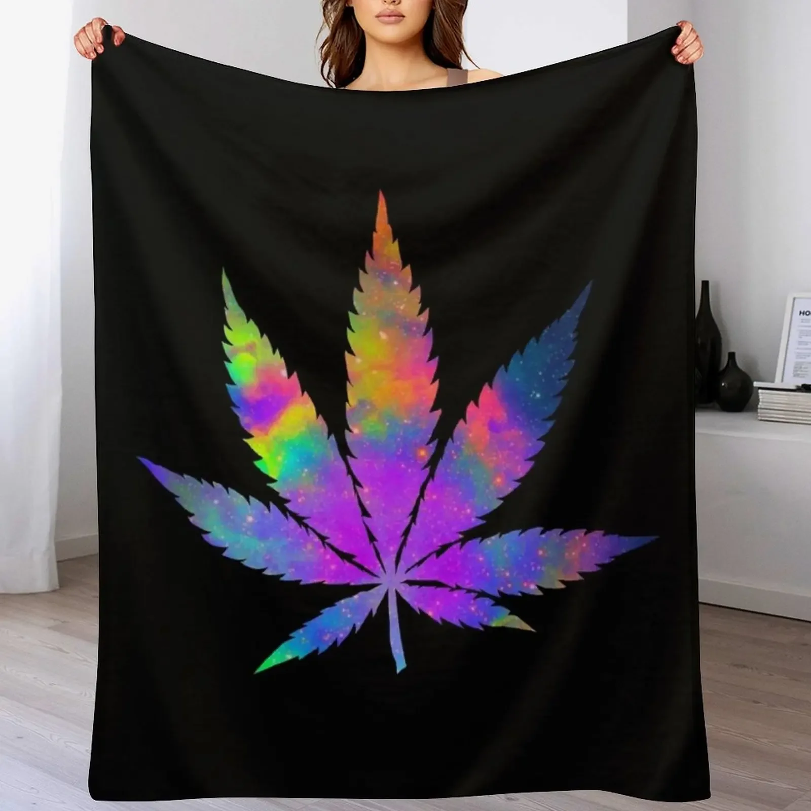 

Weed Throw Blanket Personalized Gift anime Bed Fashionable Nap Blankets