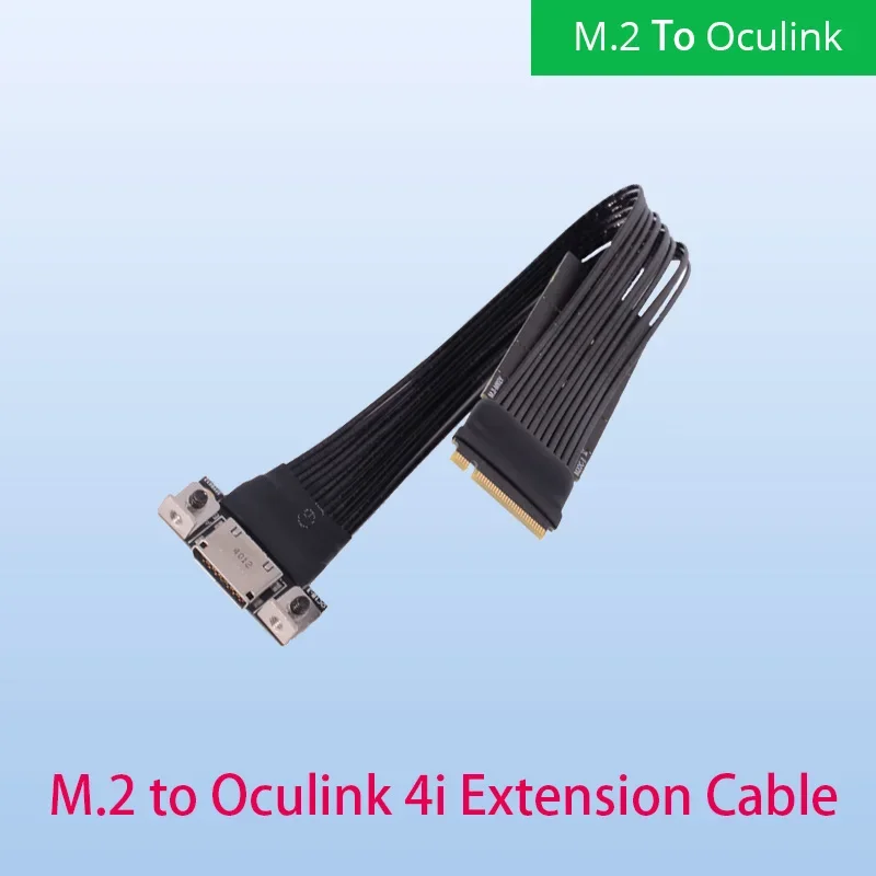 M.2 To Oculink 4i for M.2 Mkey NVME SSD To SFF8611 Adapter PCIe 4.0 X4 Gen4 Gen3 for PC Desktop Built-in External Graphics Card