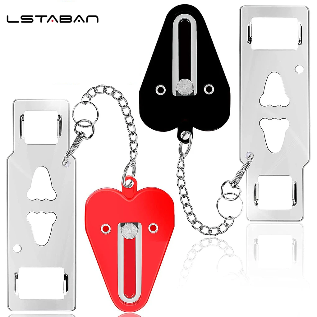 Portable Door Lock Safety Latch Metal Lock Home Room Hotel Anti Theft Security Lock Travel Accommodation Door Safety Lock