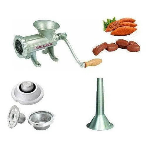 Tuğraçelik Tuğra Steel Sleeves Meat Grinder Machine No:12 Kebbe and Sausage Filling Bracket Gift