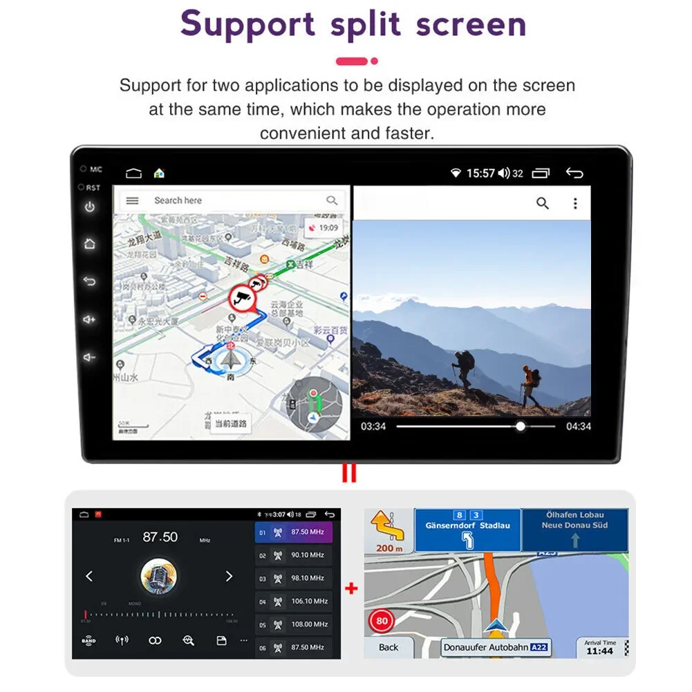 ملاحة سيارة أندرويد 13 مقاس 9.7 بوصة مناسبة لسيارة Carplay + أندرويد مناسبة لدودج دورانجو غير المكونات العالمية 2004-2009 #5