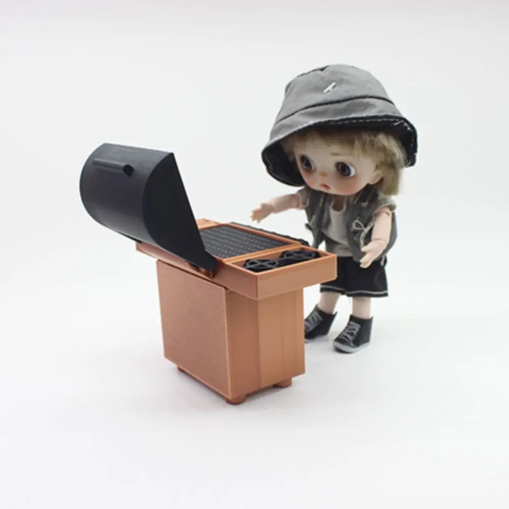 

Simulated Adornment Models 1:12 1:20 Dollhouse BBQ Grill Model Simulation Lifelike Dollhouse Kitchen Toy DIY Oven Kitchen Toys