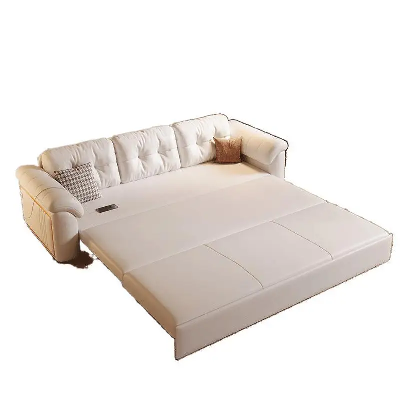 

Simple cat claw small apartment living room sofa, sitting and lying folding dual purpose sofa
