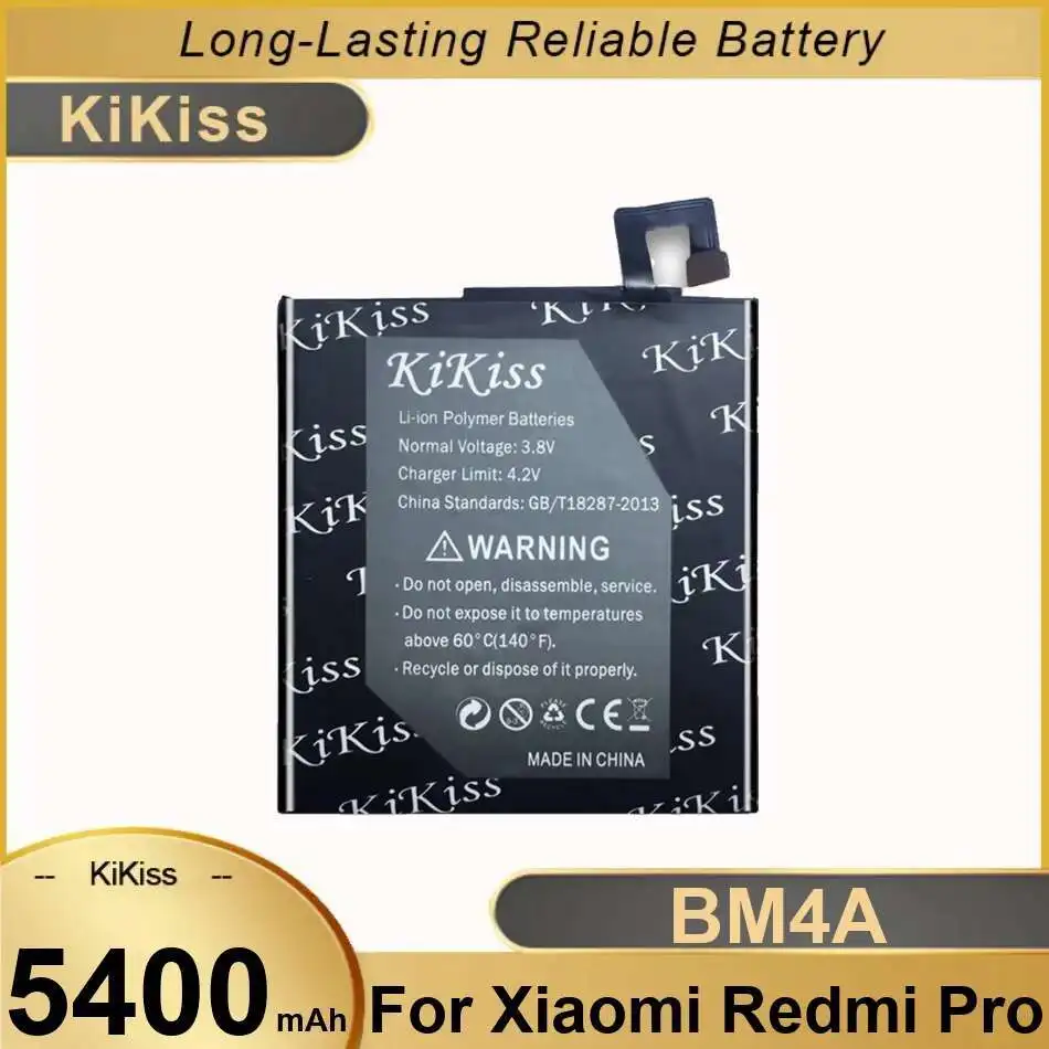 

For Xiaomi Redmi Pro Premium Replacement Mobile Phone Battery 5400Mah Good Low-Temperature Performance BM4A