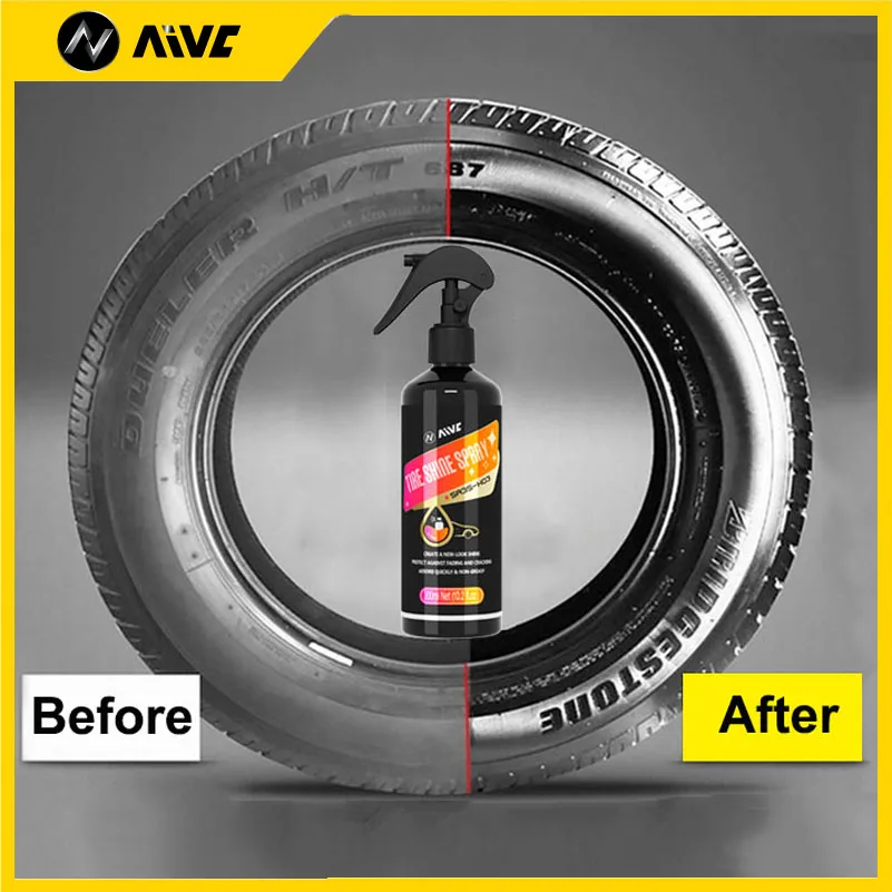 Nano Tire Coating Spray Long Lasting Shine Waterproof Anti-UV Rubber Tire Protector