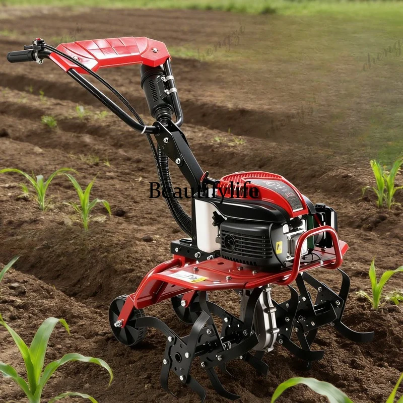 

Micro tiller Small cultivated land agricultural soil turning, weeding and loosening rotary tiller