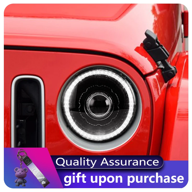 اكسسوارات المركبات ل جيب رانجلر JK 2007-2017 الجبهة ضوء DRL رئيس مصباح سيارة بدوره إشارة ترقية LED عدسة المصباح السيارات #2