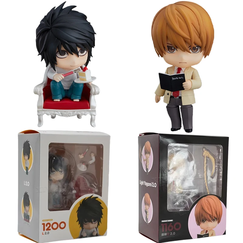 Nota de muerte # Figura de anime de 1200 L # 1160 figura de acción ligera Yagami Death Note L Lawliet estatuilla muñeca coleccionable en miniatura juguetes regalos