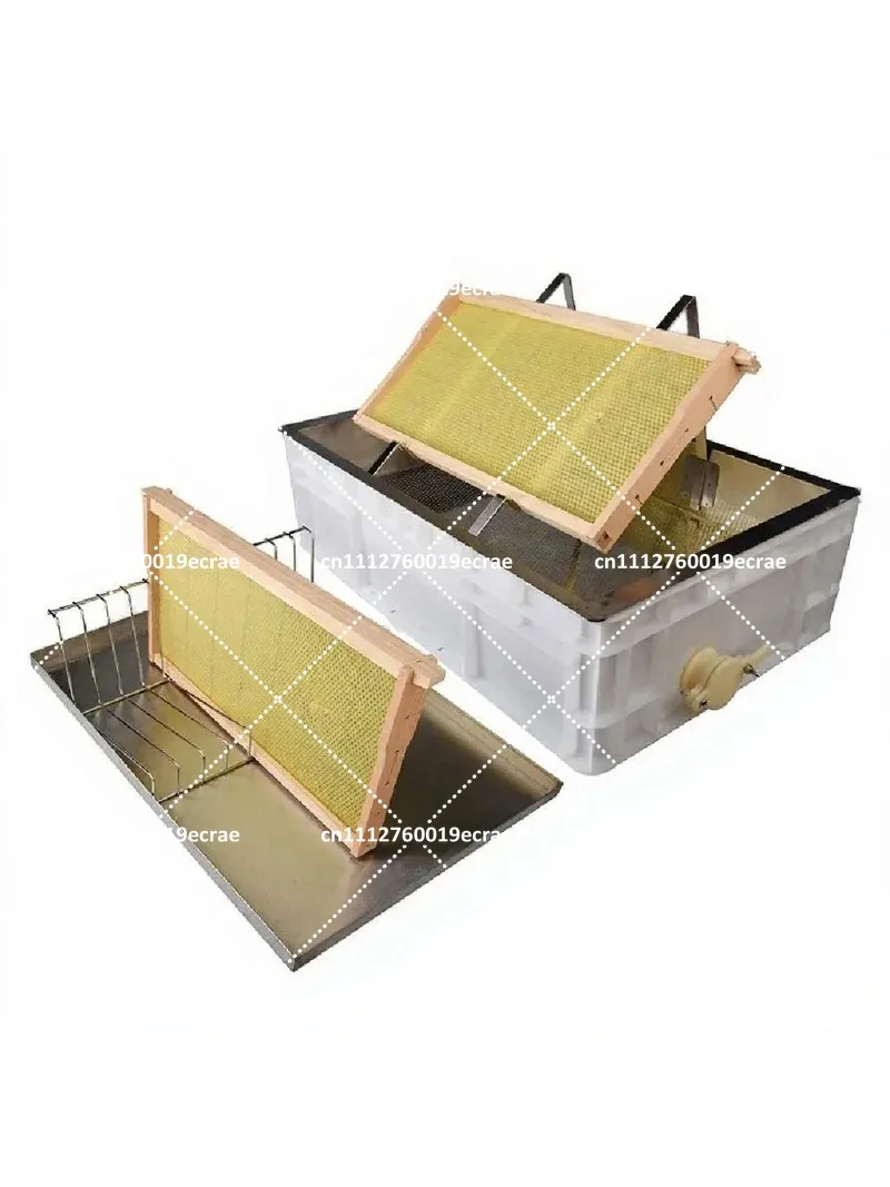 stainless-steel-honey-scraper-plate-with-leakage-rack-for-beekeeping-honey-storage-and-cutting